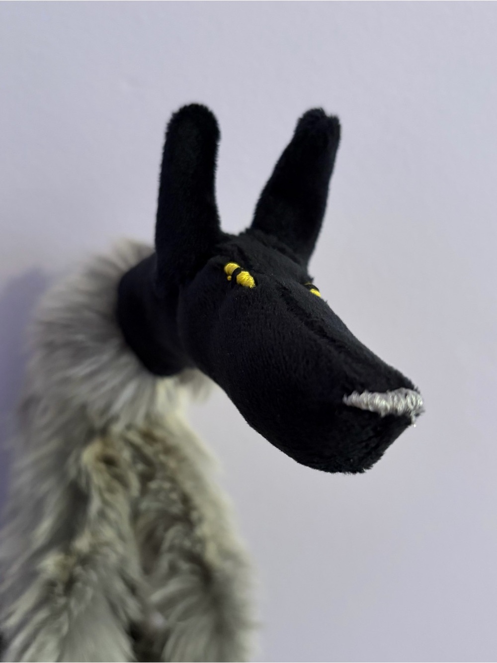 🐺Black WOLF🐺 12” Plush HANDMADE Custom COLLECTIBLE Dog - Picture 5 of 14